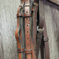 Rsd Bridle, flash *vgc/gc, clean, mnr rubs, scrapes, creases, tight keeper, stains/dirt, v.stiff, dry, older
