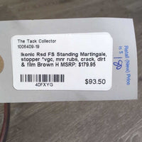 Rsd FS Standing Martingale, stopper *vgc, mnr rubs, crack, dirt & film
