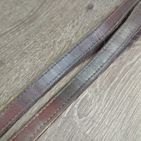 Pr Thick Nylon Lined Narrow Stirrup Leathers *gc, clean, rubs, stains, scrapes, rubs, faded, pulled stitching
