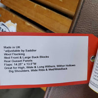 17" W *5.5" County Innovation All Purpose, Green County Cover, Wool Flocking, Med Front & Large Back Blocks, Rear Gusset Panels, Flaps: 14.25" x 13.5"W