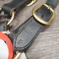 Triple Stitch Leather Halter *vgc, clean, mnr rubs, threads, scuffs, dry