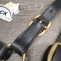 Triple Stitch Leather Halter *vgc, clean, mnr rubs, threads, scuffs, dry