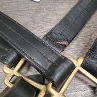 Triple Stitch Leather Halter *vgc, clean, mnr rubs, threads, scuffs, dry