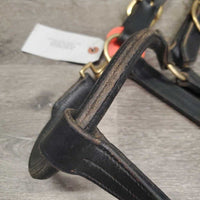 Triple Stitch Leather Halter *vgc, clean, mnr rubs, threads, scuffs, dry