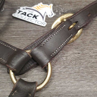 Rsd FS Padded leather Halter, adj *xc/vgc, mnr dry, scuffs, nameplate holes
