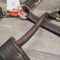 Rsd FS Padded leather Halter, adj *xc/vgc, mnr dry, scuffs, nameplate holes