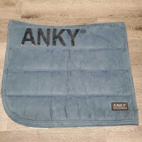 Microsuede Chanel Dressage Saddle Pad, non slip top *xc, v. mnr hair, rubs, pills
