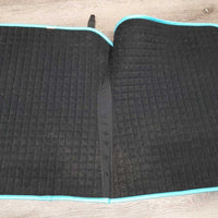 Satin Quilt Dressage Saddle Pad, mesh spine *xc, clean, hair, mnr threads
