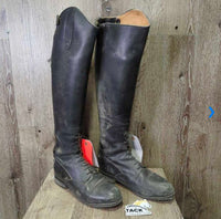 Field Boots, Zips, Gold Forms *gc/fair, v.rubbed, faded, scratched & scuffed, PEELING Soles, older

