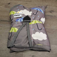 Rain Sheet, 2 legs *gc, clean, wpf, mnr hair, snags, holes, rubs, tears, stains, faded
