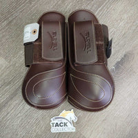 Open Front & Hind Boots, velcro *vgc, clean, hairy, mnr rubs, pills & scrapes
