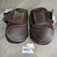 Open Front & Hind Boots, velcro *vgc, clean, hairy, mnr rubs, pills & scrapes
