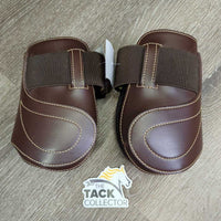 Open Front & Hind Boots, velcro *vgc, clean, hairy, mnr rubs, pills & scrapes
