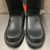 JUNIORS Tall Winter Riding Boots, zips *vgc/xc, clean mnr scuffs, dirt
