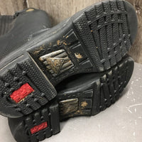 JUNIORS Tall Winter Riding Boots, zips *vgc/xc, clean mnr scuffs, dirt
