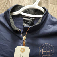 JUNIORS Sun Shirt, Mesh Sleeves, 1/4 Zip Up *gc, rubs, mnr hair, seam rubs