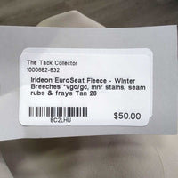 EuroSeat Fleece - Winter Breeches *vgc/gc, mnr stains, seam rubs & frays
