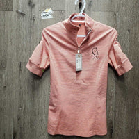 SS Shirt, 1/3 Zip Up *gc, snags, pit stains