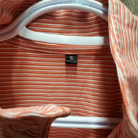 SS Shirt, 1/3 Zip Up *gc, snags, pit stains
