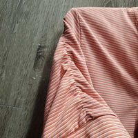 SS Shirt, 1/3 Zip Up *gc, snags, pit stains