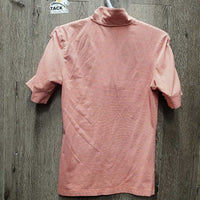 SS Shirt, 1/3 Zip Up *gc, snags, pit stains