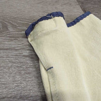 Hvy Euroseat Breeches *gc, faded, seam puckers, hairy velcro, older, puckered?shrunk, discolored seat & legs
