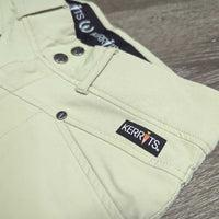 High Waist Light Breeches *gc, seam puckers, seat: stains, rubs & pills, older
