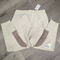 High Waist Side Zip Breeches *vgc/gc, older, rubs, pills, snags, thread, mnr discolored seat, seam puckers

