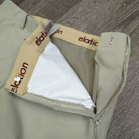 Side Zip Hvy Breeches *gc/vgc, older, seam puckers, rubs, pills & frayed ankles
