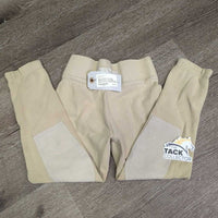 JUNIORS Hvy Cotton Breeches, Pull On *gc, faded, puckers, rubs, pills, sm holes, older, shrunk?v.puckered ankles, sm holes & stains
