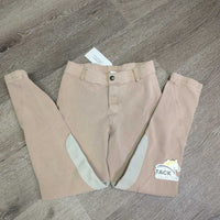 JUNIORS Hvy Cotton Breeches, Pull On *gc/fair, older, shrunk?wavy seams, faded, holey/thin edges
