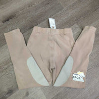 JUNIORS Hvy Cotton Breeches, Pull On *gc/fair, older, shrunk?wavy seams, faded, holey/thin edges
