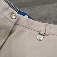 Hvy Cotton Breeches *gc, older, pills, stretched & holey knees, hairy velcro
