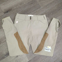 Euroseat Breeches *gc, seam puckers, undone stitching, hairy velcro, ankles: rubs, thin & pilly
