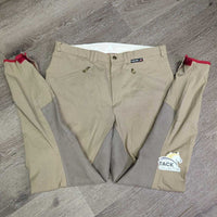 Full Seat Breeches *xc/vgc, older, mnr puckers, snag, pills & hairy velcro
