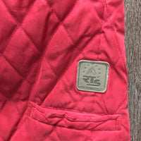 Quilt Vest, zipper *vgc, clean, mnr hair, threads, older
