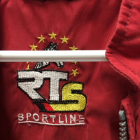 Quilt Vest, zipper *vgc, clean, mnr hair, threads, older
