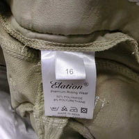 JUNIORS Euro Seat Breeches *vgc/xc, mnr seam puckers, curled inner waist & undone stitching, older
