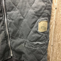 Quilt Vest "Canada Sport Horse" *gc, v.faded, crinkled, puckers, older
