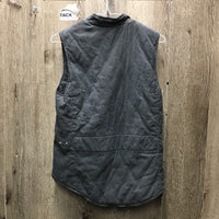 Quilt Vest "Canada Sport Horse" *gc, v.faded, crinkled, puckers, older
