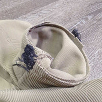 JUNIORS Ribbed Jodphurs *gc, snags, rubs, CUT OFF Elastics, stretched knees, unstitched seat seam
