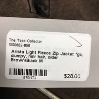 Light Fleece Zip Jacket *gc, clumpy, mnr hair, older