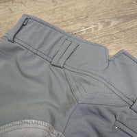 High Waist Full Seat Breeches *gc, older, shrunk?v.puckered, threads, undone stitching
