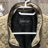 Quilt Vest, Zipper *gc/fair, v.puckered, older