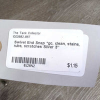 Swivel End Snap *gc, clean, stains, rubs, scratches
