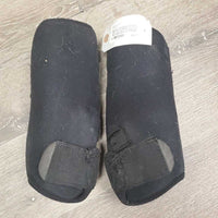 Exercise Closed Neoprene Hind Boots, velcro *gc, hairy, rubs, clean, clumpy, older, holey edges