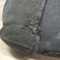 Exercise Closed Neoprene Hind Boots, velcro *gc, hairy, rubs, clean, clumpy, older, holey edges