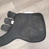 Exercise Closed Neoprene Hind Boots, velcro *gc, hairy, rubs, clean, clumpy, older, holey edges
