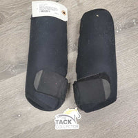 Exercise Closed Neoprene Front Boots, velcro *gc, hairy, rubs, clean, clumpy, older
