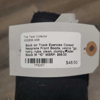 Exercise Closed Neoprene Front Boots, velcro *gc, hairy, rubs, clean, clumpy, older